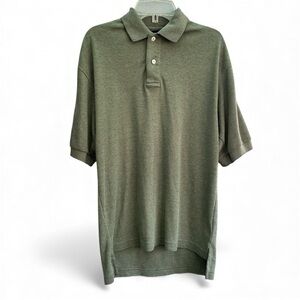 Cambridge Classics Polo Shirt Mens Size Small Green Short Sleeve Ribbed Cuff